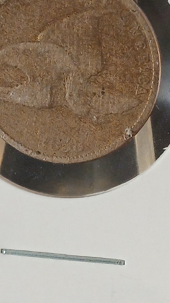 1858/7 Flying Eagle Cent Small Letter S/L Damage