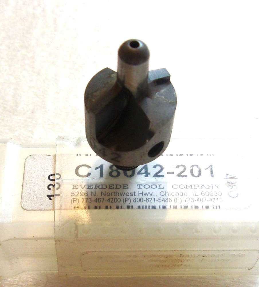 .201 Pilot Everdede Tool Co. 1/4-28 threaded .201 x 130° Countersink Cutter