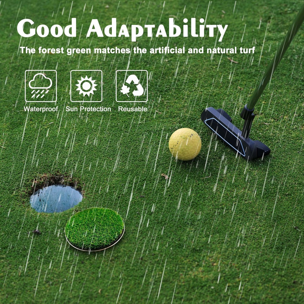 Golf Hole Cup Putting Green for Backyard Practice Putting Green Hole Simulate...