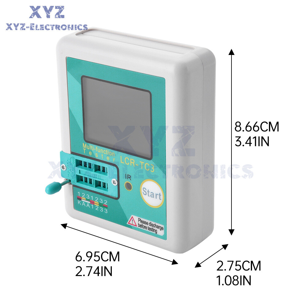 LCR-TC2 LCR-TC3 Upgraded High-precision Transistor Tester Diode Capacitance Test