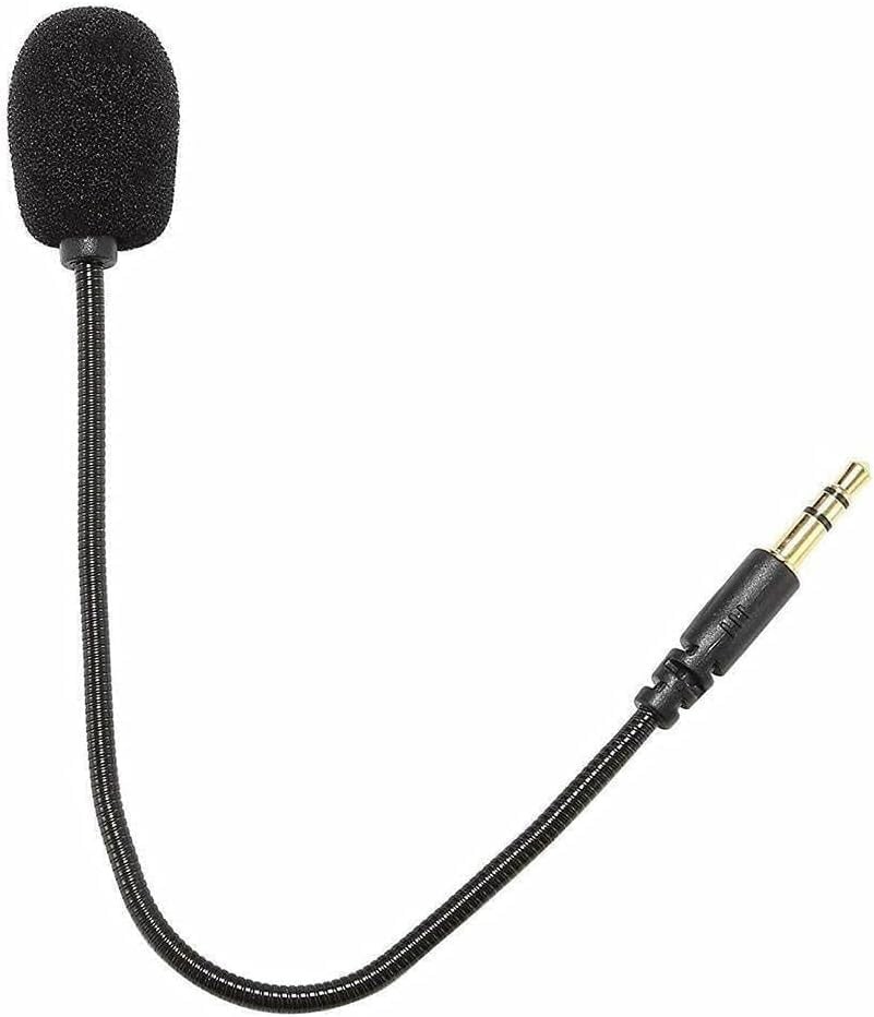 Headset Microphone 3.5mm Plug, Black Headset Microphone Adjustable 360 Degree...