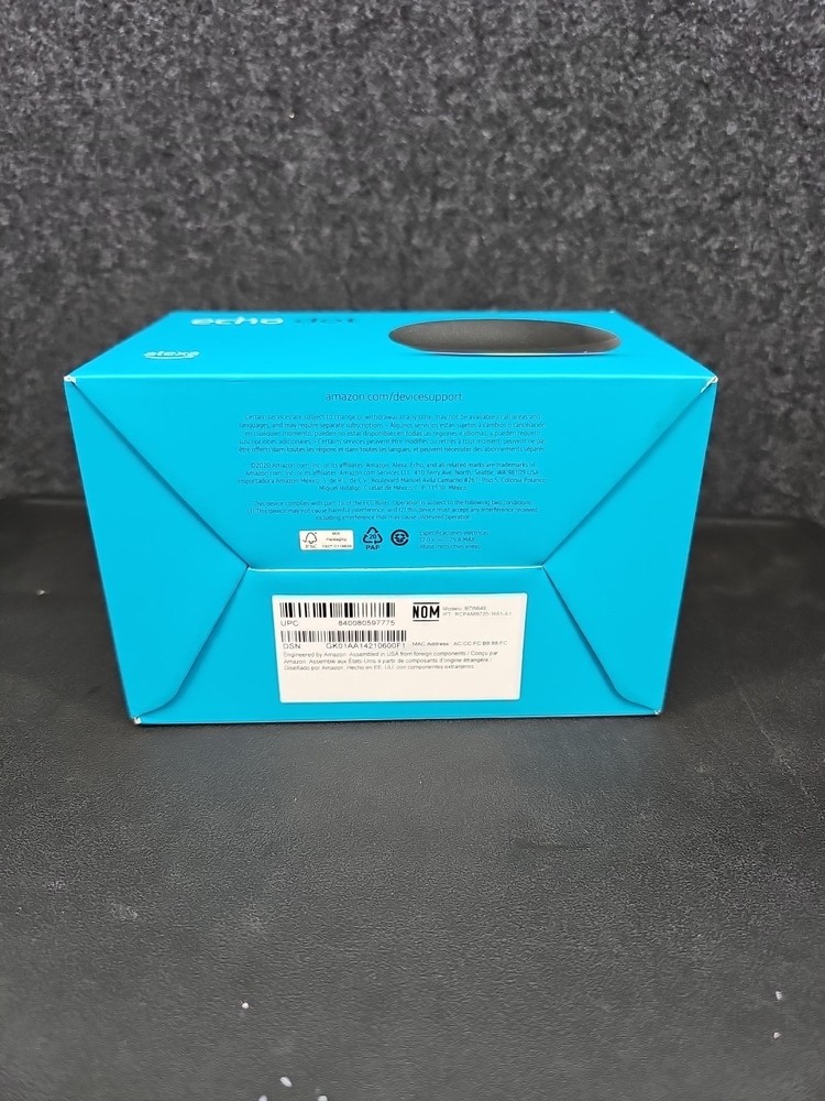 Amazon Echo Dot (4th Gen.) Smart Speaker - Charcoal-New