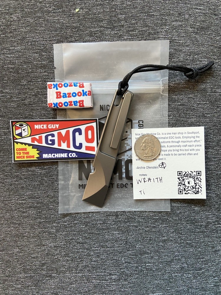 NEW! Nice Guy Machine Co. The Wraith Prybar