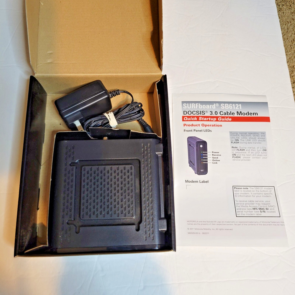 Motorola SURFboard eXtreme Cable Modem SB6121 Tested