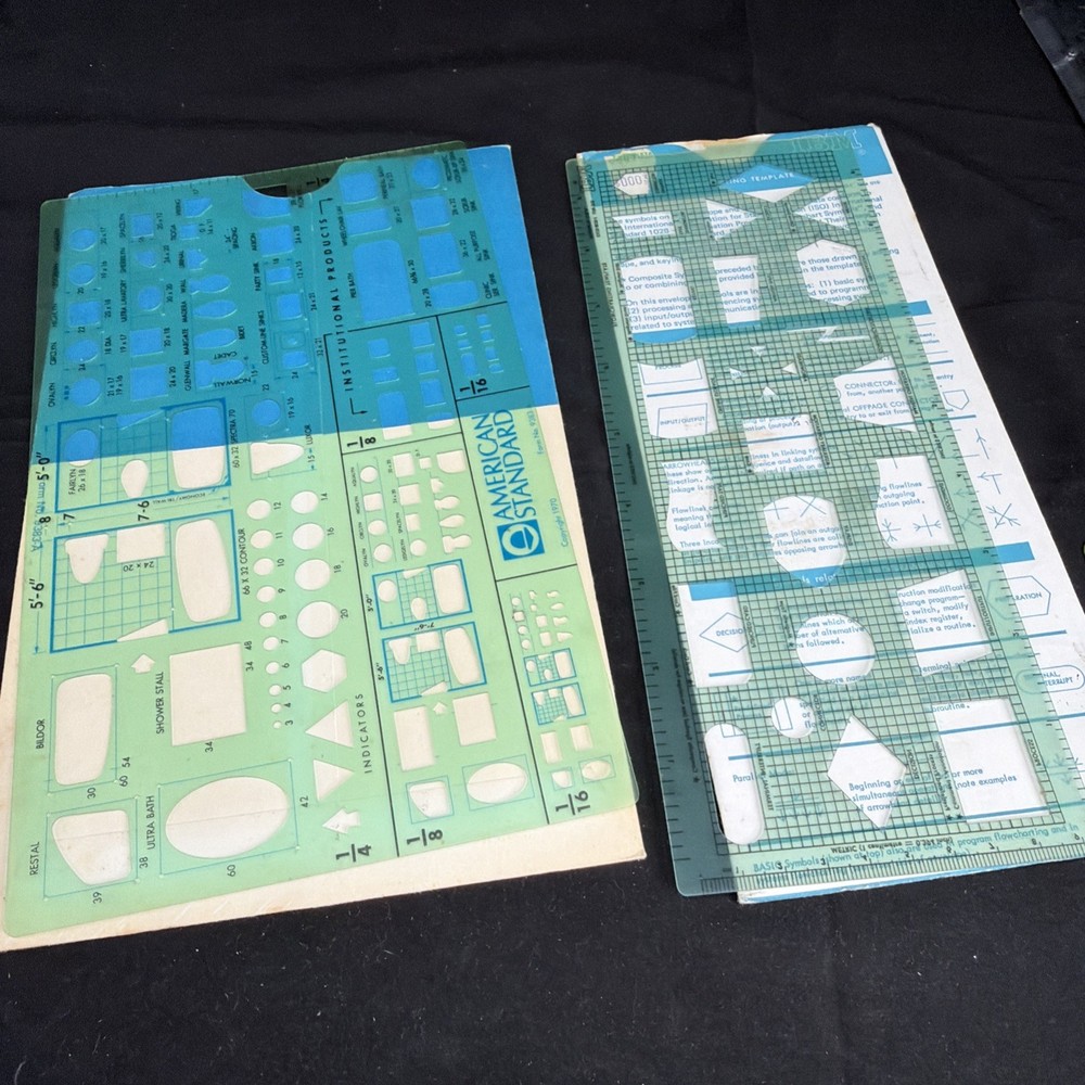 Lot Architecture Template Drafting Stencils
