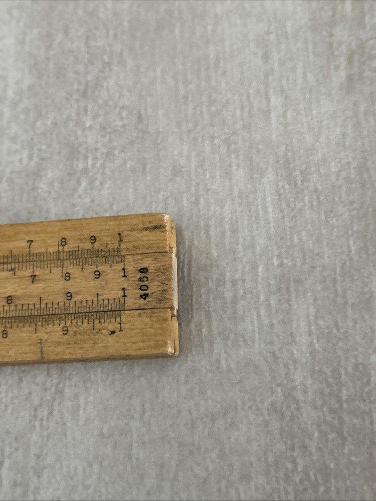 K&E Keuffel & Esser Beginner's Slide Rule N4058W Original Packaging.