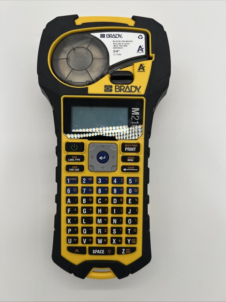 Brady M210 Handheld Label Maker Printer Wall Charger Missing Great Condition