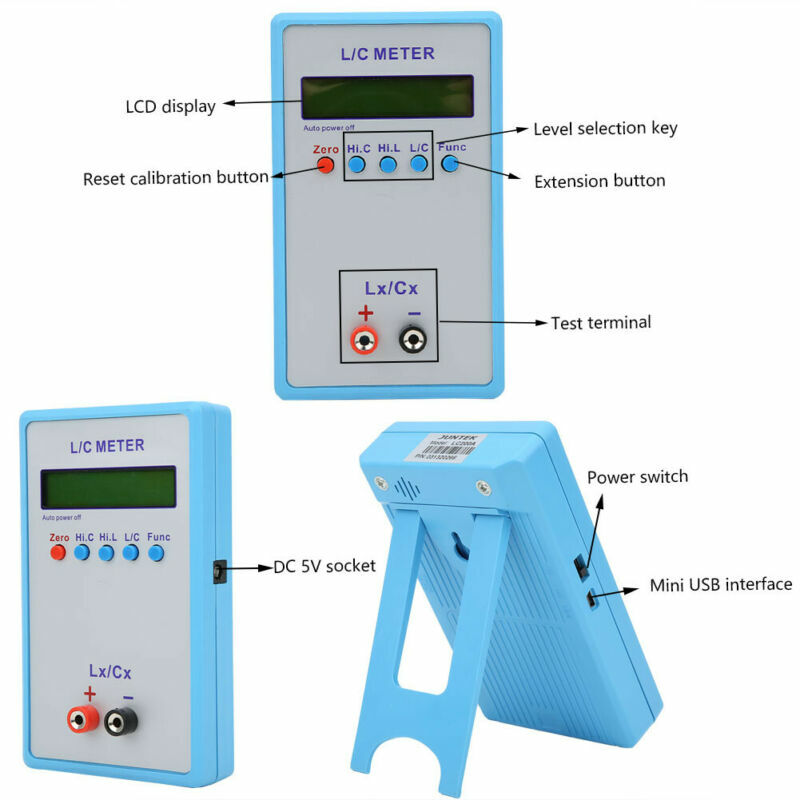 LC‑200A Handheld L/C Meter Electric Multimeter Inductance Capacitance Meter