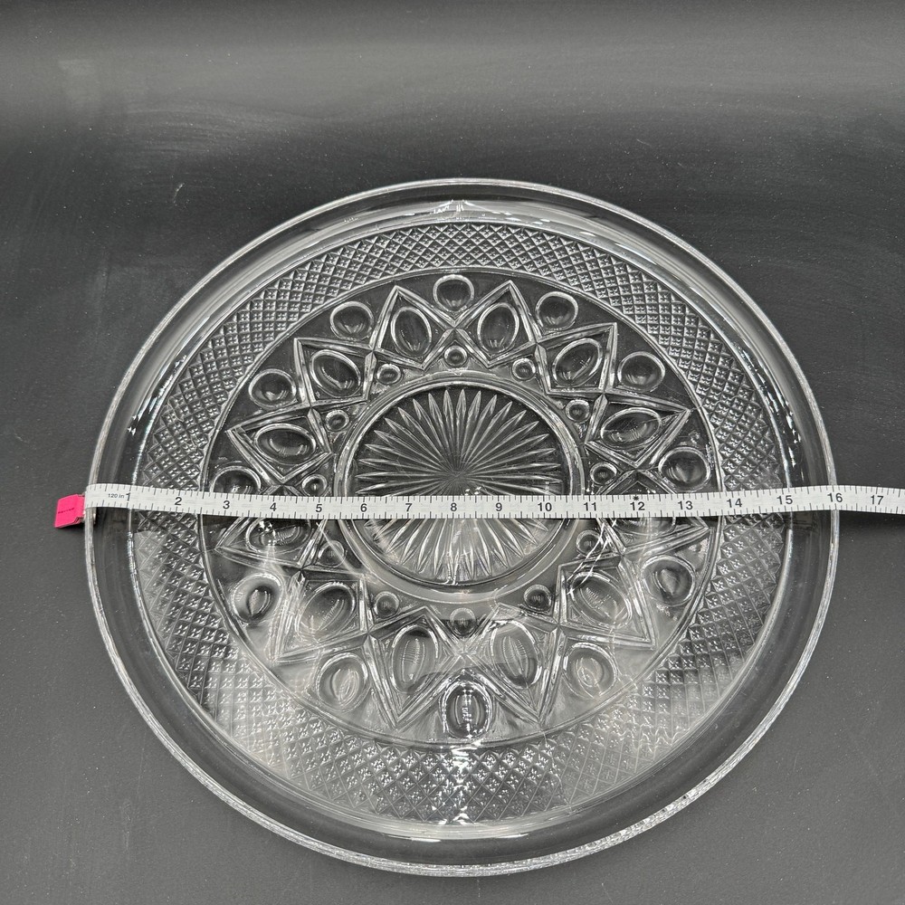 Vintage Platter 16" Cape Cod by Imperial Glass Ohio Glassware