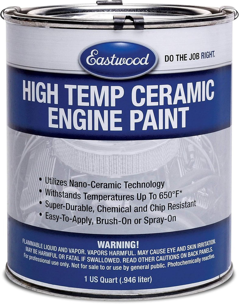 Ceramic Nanotechnology AMC Blue Metallic Engine High Temperature Paint 1 Quart 3