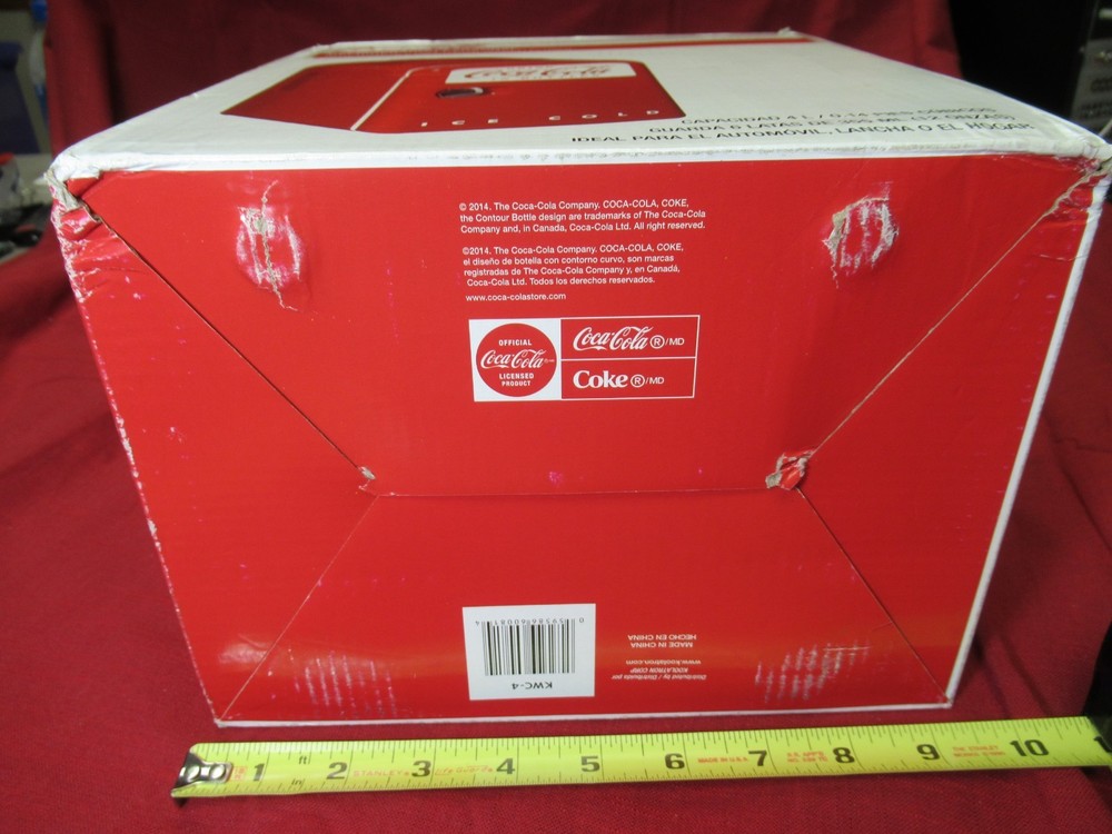 2014 Coca-Cola Retro Personal Mini Fridge! NEW!!