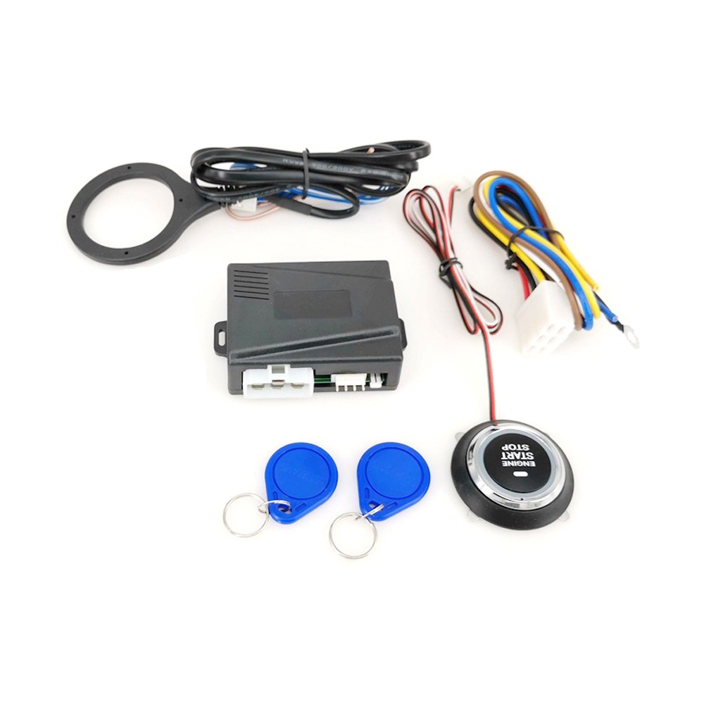12V Car Engine Push Start Stop Button Ignition RFID Keyless Remote Alarm Y6D2