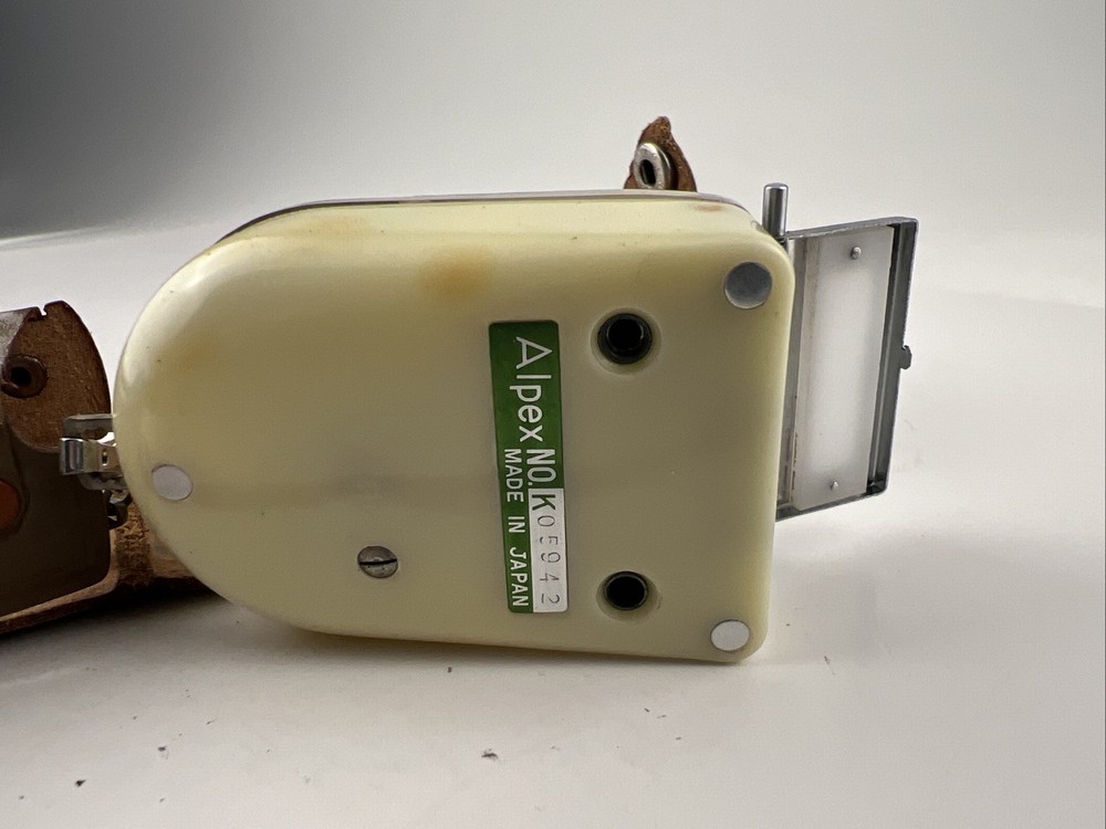 Vintage Alpex Light Meter Japan w/ Leather Case & Strap