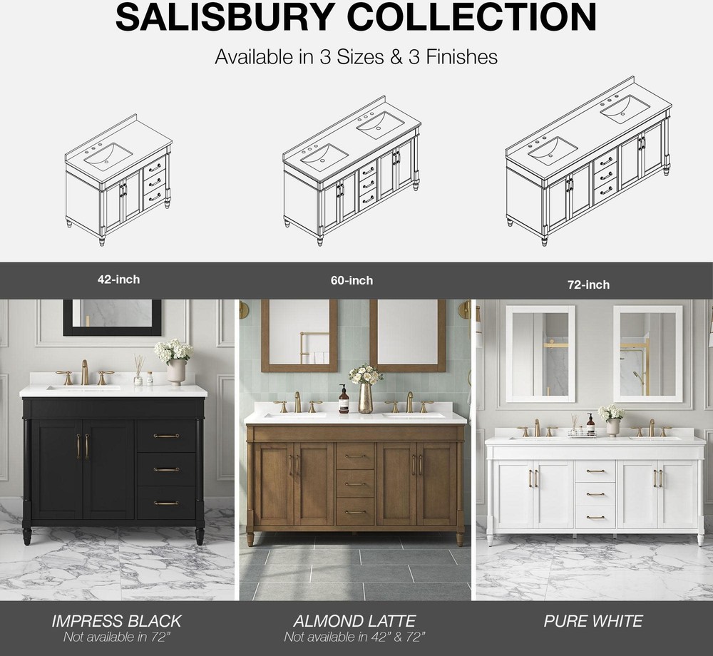 Ove Decors Salisbury 60 Salisbury 60" - White