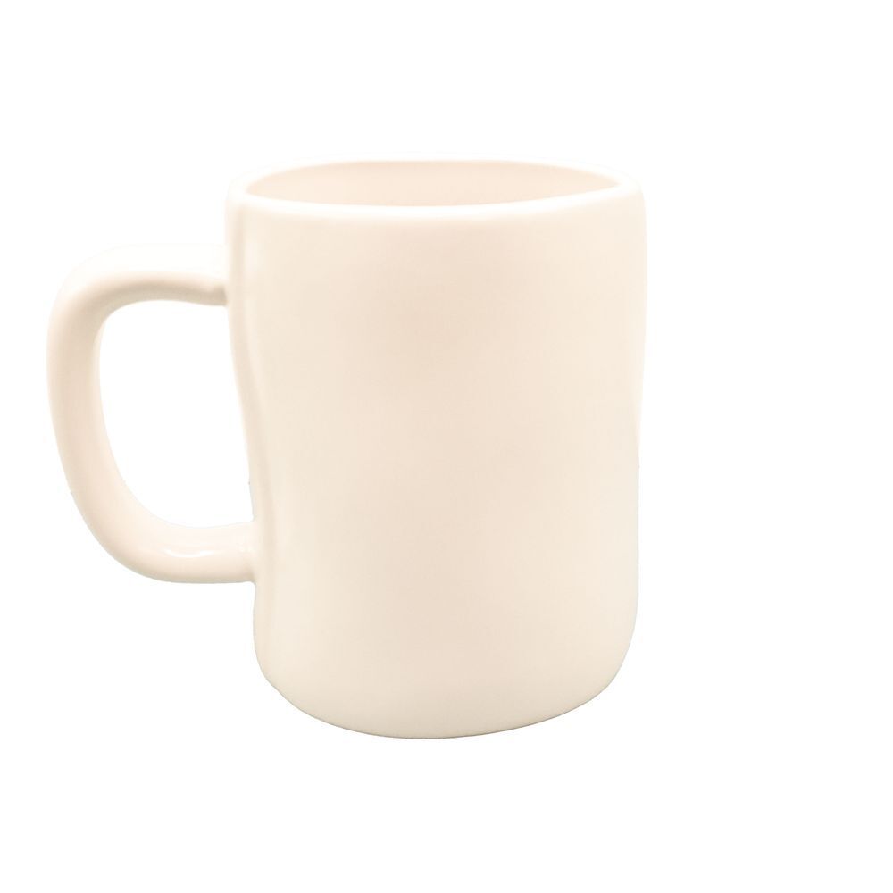 Rae Dunn BETTER HALF Ceramic Coffee Mug Modern Farmhouse Kitchen Decor White