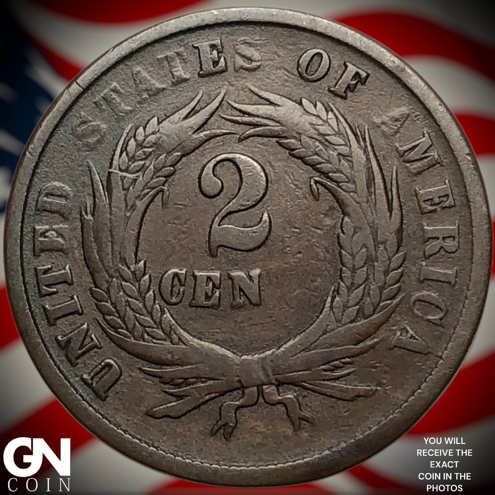 1864 2 Cent Piece Y8310