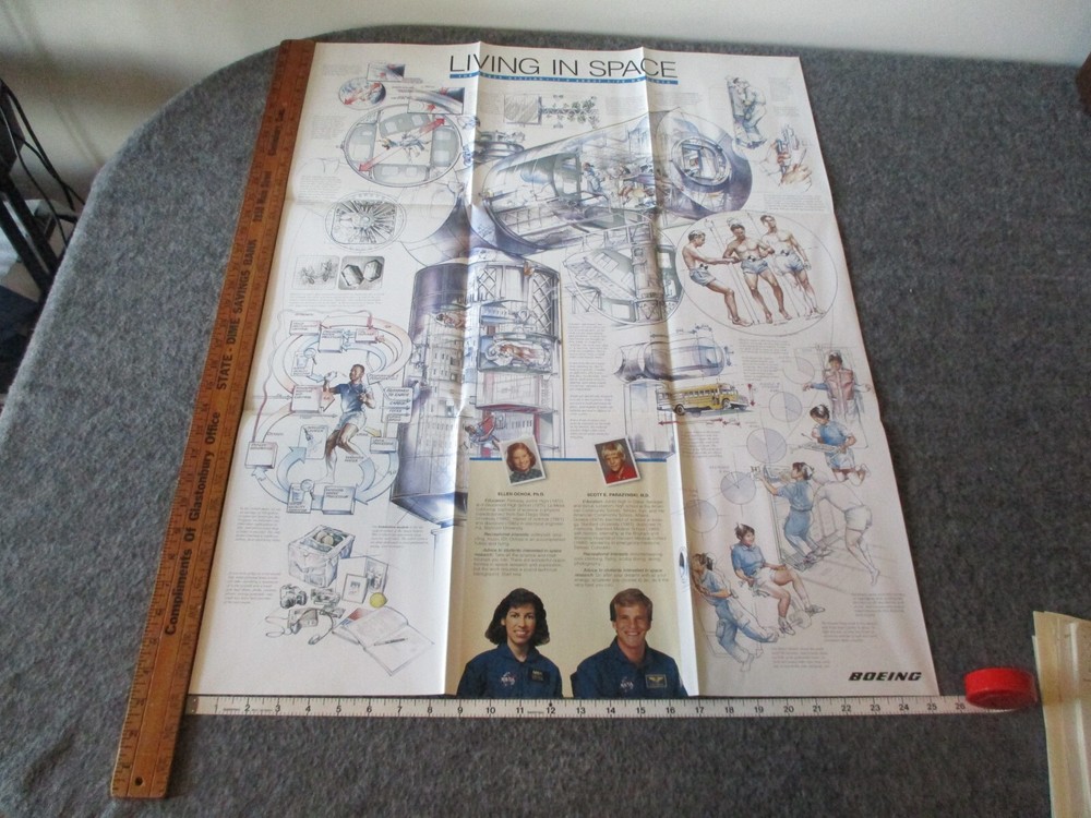 NASA SPACE SHUTTLE SPACE STATION EARLY DEVELOPMENT ORIGINAL PROJECT MEMOS POSTER