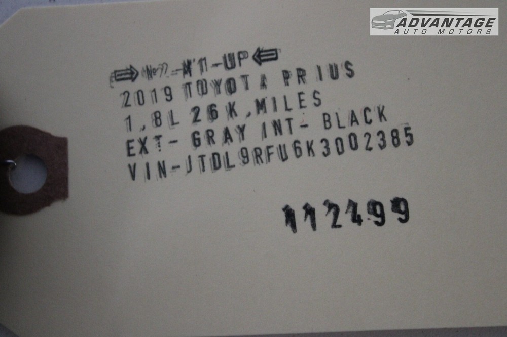 2019 TOYOTA PRIUS AWD-E 1.8L ECM ENGINE COMPUTER CONTROL MODULE BRAIN OEM