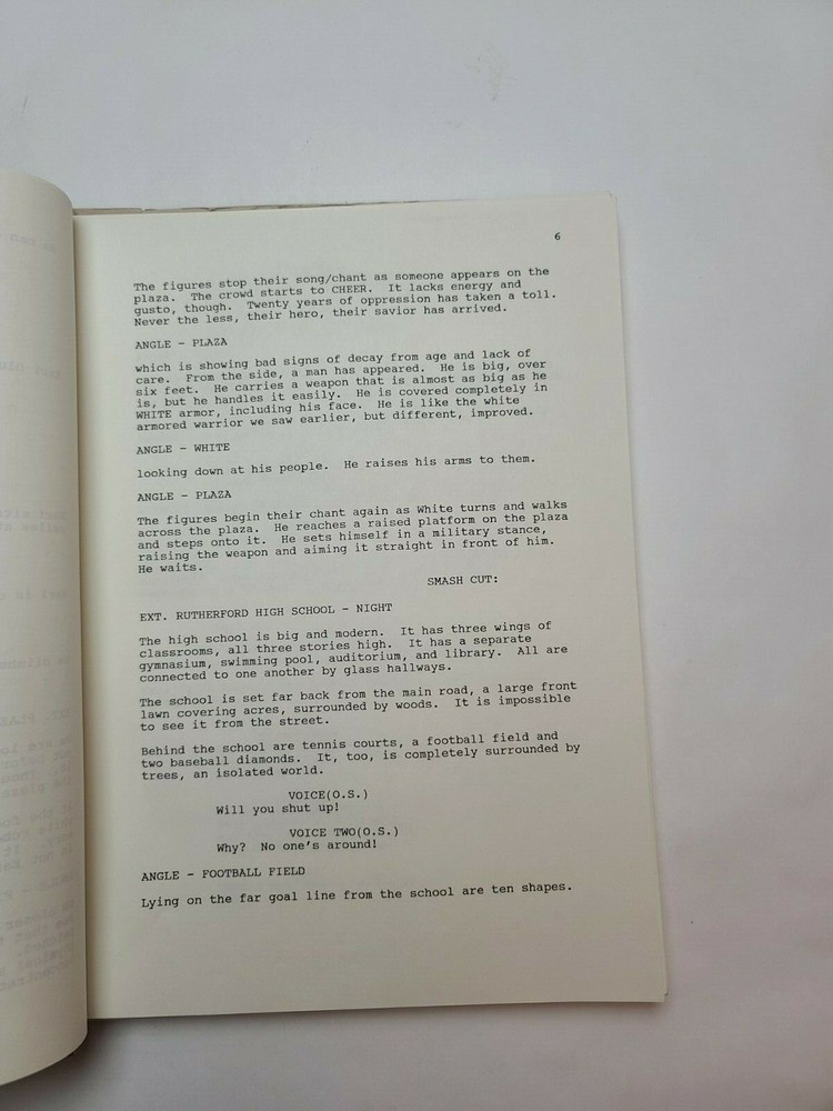 NEUTRAL GROUND / Thomas S. McNamara 1990 Unproduced Movie Script Screenplay