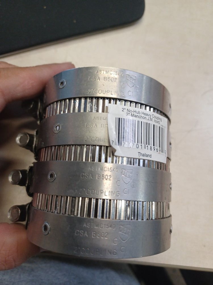 BMI Canada 2" Heavy Duty No-Hub Coupling UPC/CSA
