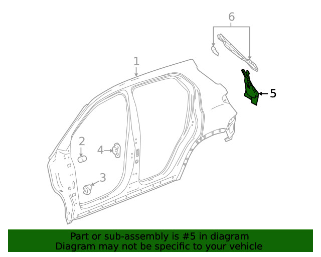 Genuine GM Tail Lamp Pocket 95287092