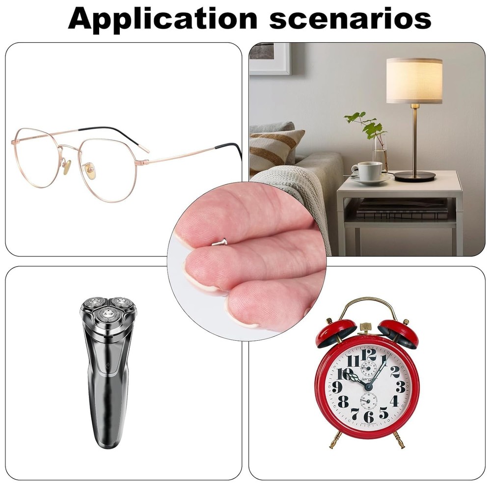 Tiny Screws for Electronics, 800 pcs Mini Micro Small Phillips Pan Head Machi...