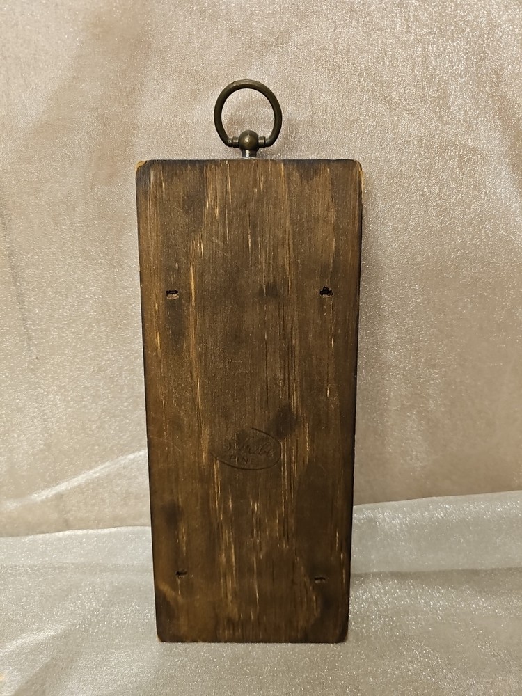 Vintage Wall Hanging Small Note Pad Holder W/Eagle 9"x4"