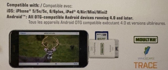 Moultrie Smartphone SD Card Reader - MCA-13193