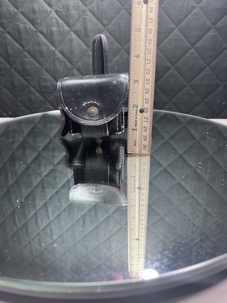 Muzzleloader Cap Or Ball Belt Pouch Black Leather Owb