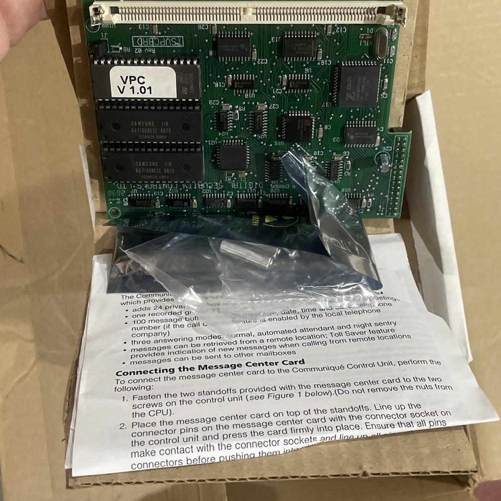 DSC Communique Digital Message Center Card