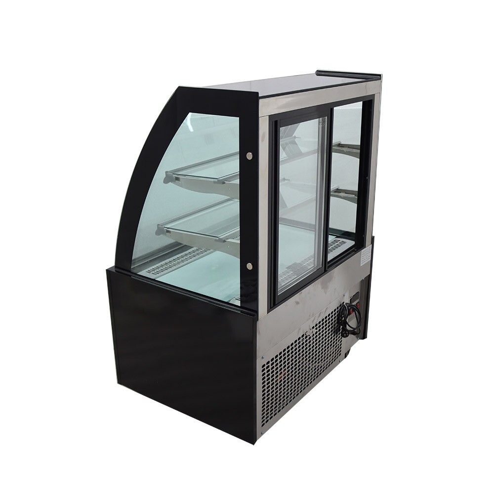 Commercial Floor Type Refrigerator Display Case 220V 35.4" Bakery Showcase210146
