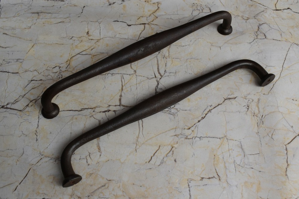 Vintage Handmade iron door cabinet screen Gate handles pull rustic 2 pcs