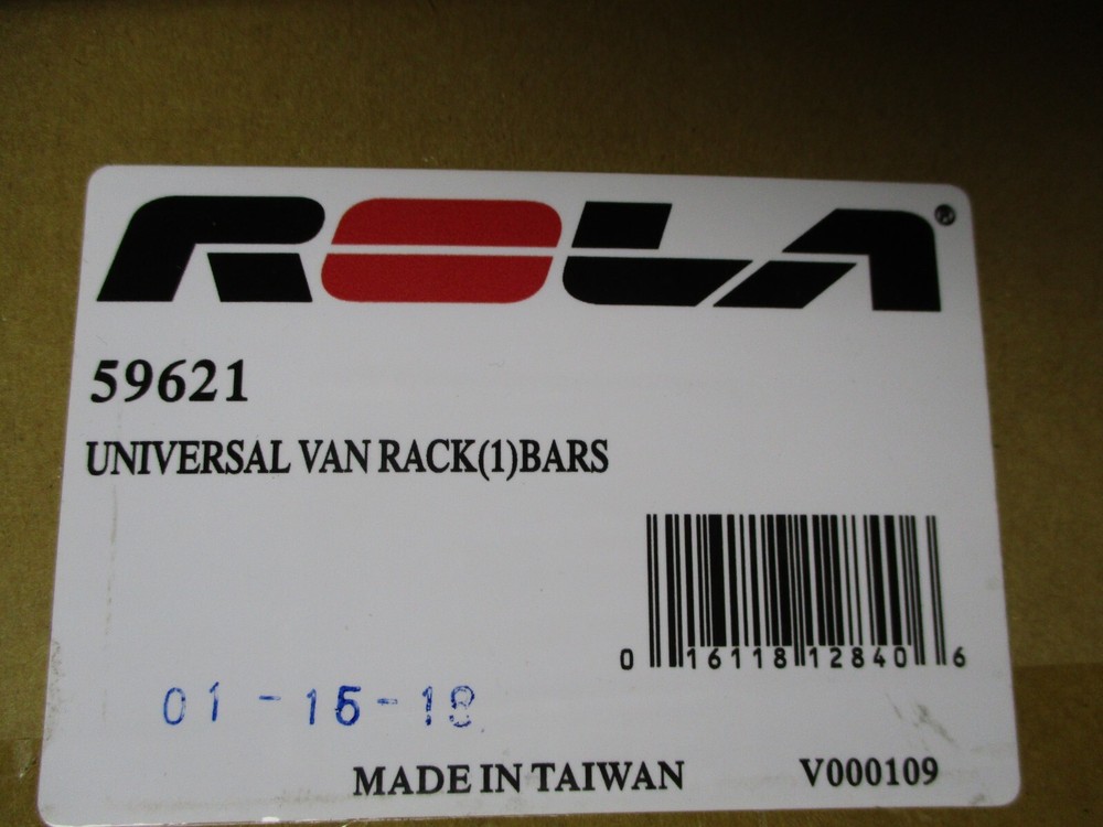 ROLA, UNIVERSAL VAN RACK (1) BARS PART#59621, NEW