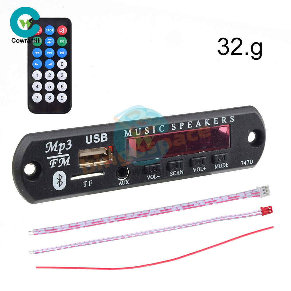 9V 12V MP3 WMA Decoder Board Audio Module Bluetooth 5.0 Music Remote Control Car