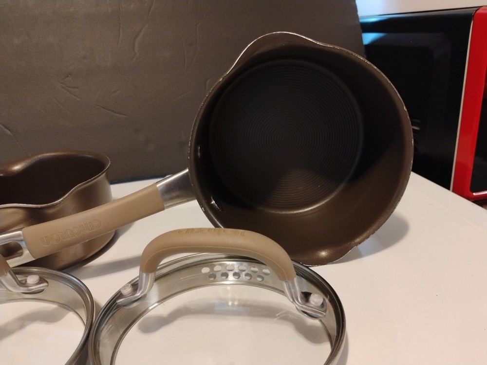 Circulon Premier Professional Hard-Anodized 4 Piece Pot Set $55