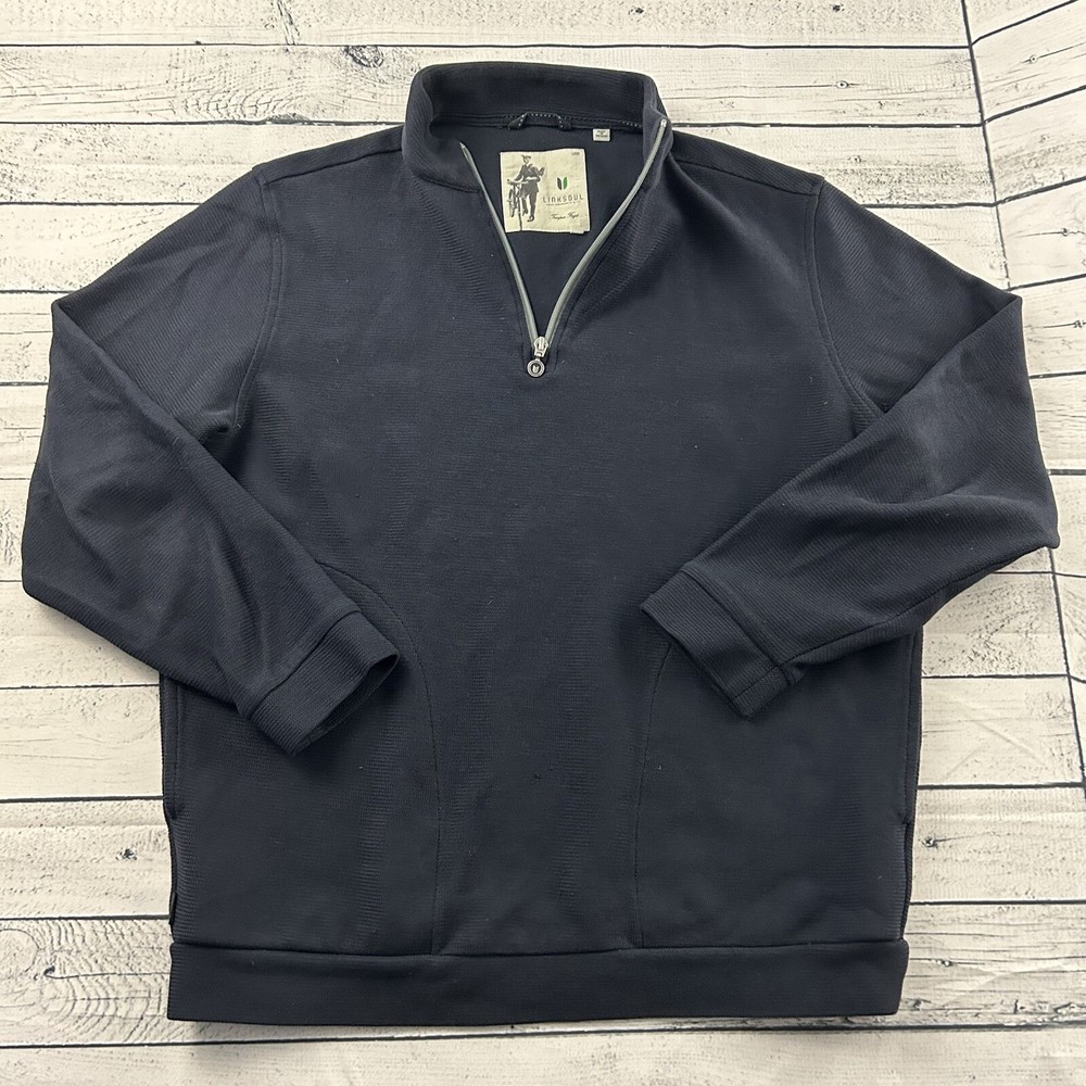 Linksoul 1/4 Zip Pullover Jacket Men's Medium Blue