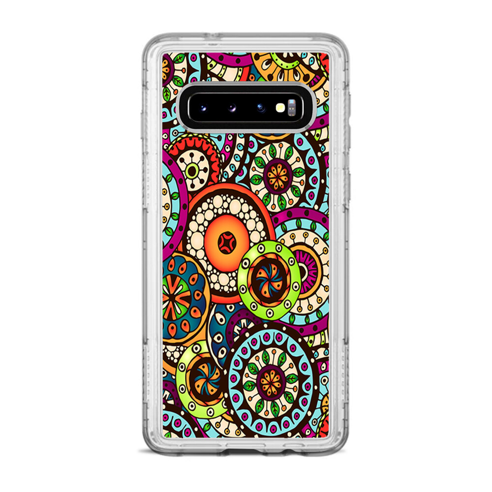 Pelican Adventurer Galaxy S10 Skins Decals  Ethnic Circles Pattern
