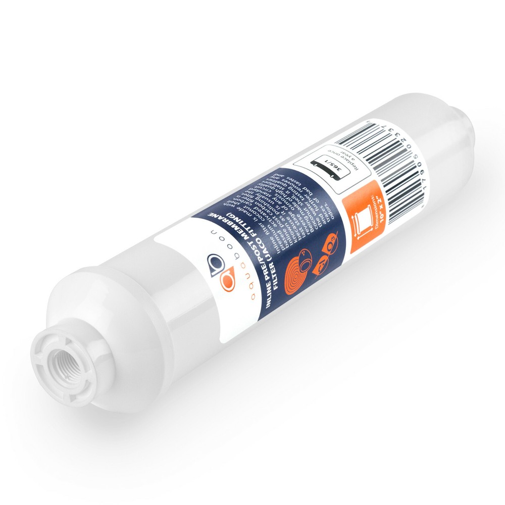2 Pack of Inline Post/Carbon Polishing Water Filter for RO Standard Size Jaco