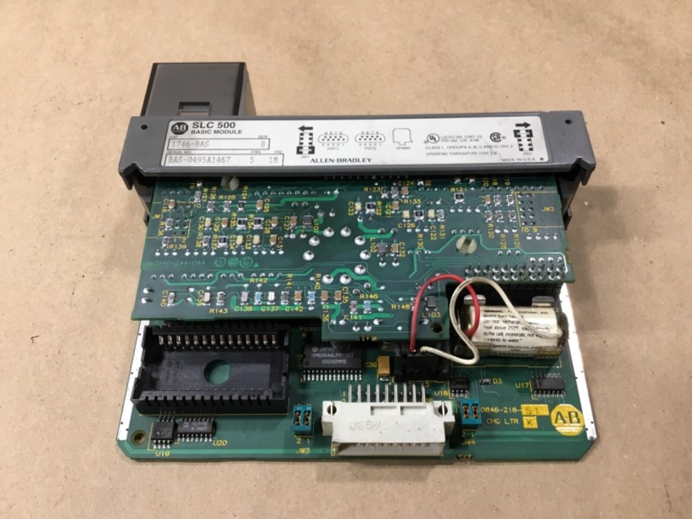 Allen-Bradley 1746-BAS Ser B Basic Module SLC 500 #30Z58