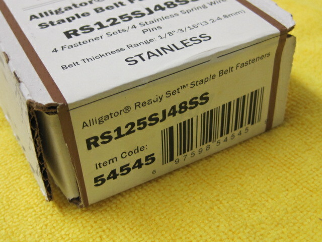 Flexco 54545 Alligator Ready Set Staples RS125SJ48SS