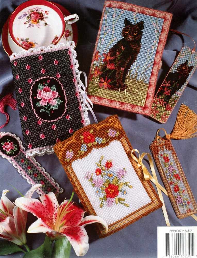 Annie's Attic 87P23 VICTORIAN BOOKMATES Bookmarks Plastic Canvas Pattern Leaflet