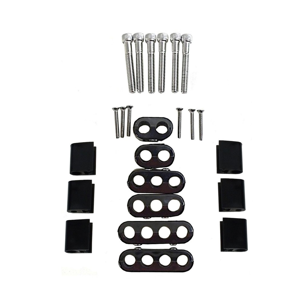 Taylor Cable 42503 10.4 Vertical Wire Loom Kit black