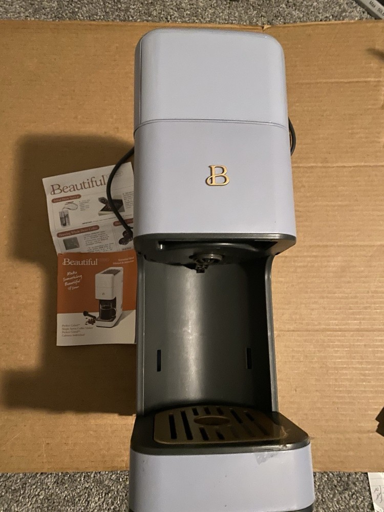 Beautiful Perfect Grind Programmable Single Serve Coffee Maker Cornflower Blue