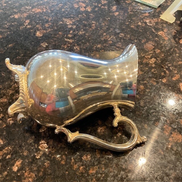 Wm Rogers Silverplate Footed Water Pitcher with Ice Guard #817