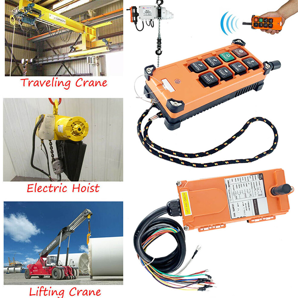 12-24V Wireless Industrial Remote Control for Transmitter & Receiver Hoist Crane