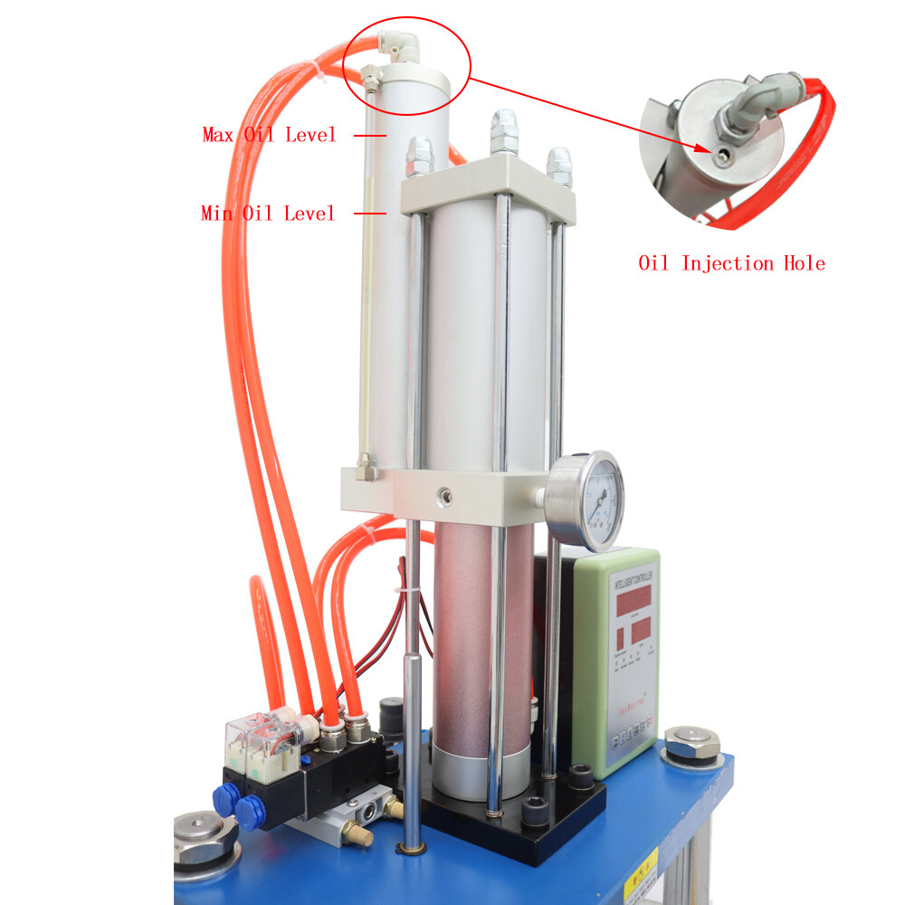 6614Lbs/3Ton Pressure Pneumatic Punch Press Machine with Display Controller 110V