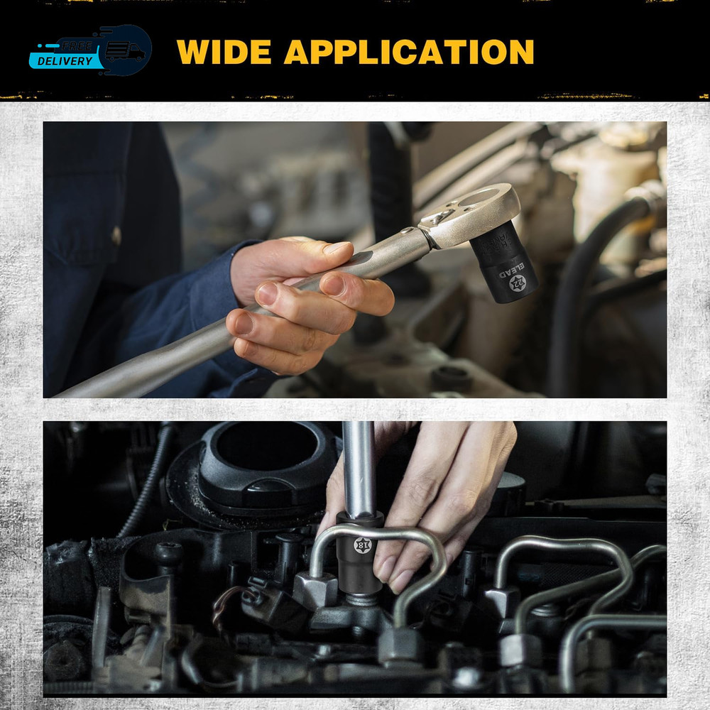 17-Piece Inverted E-Torx Socket Set - Impact Chrome Vanadium Steel E4 - E2