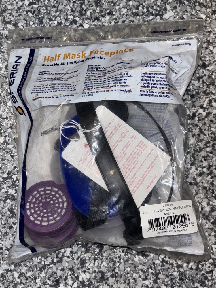 Sperian Half Mask Facepiece Reusable Air Purifying Respirator Medium