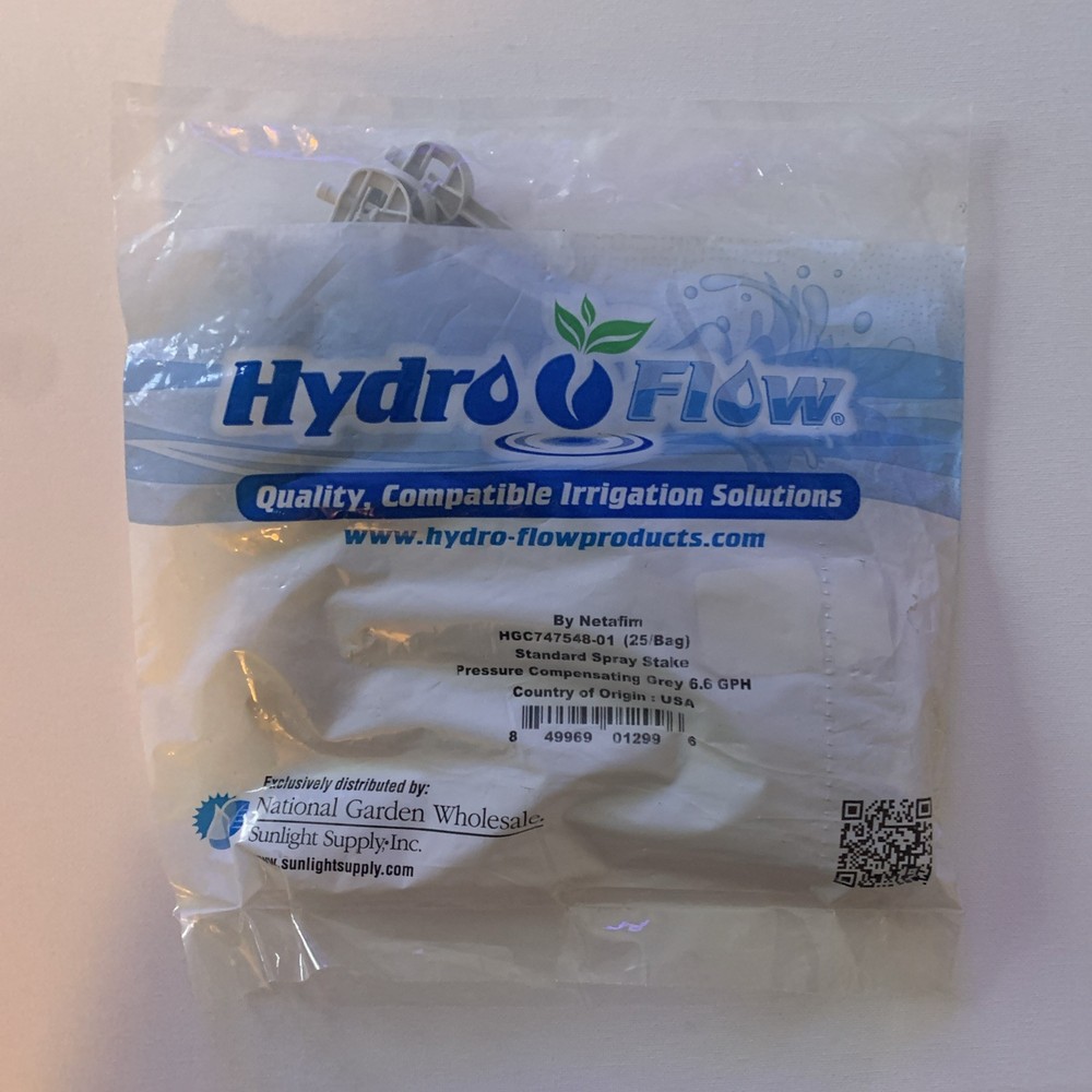 Hydro Flow Grey Standard Spray Stake Pressure Compensating 6.6 GPH Quantity 25