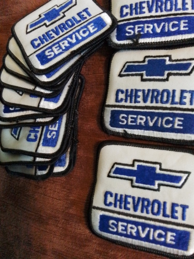 PATCH. "CHEVROLET SERVICE" NOS. SEW OR IRON ON